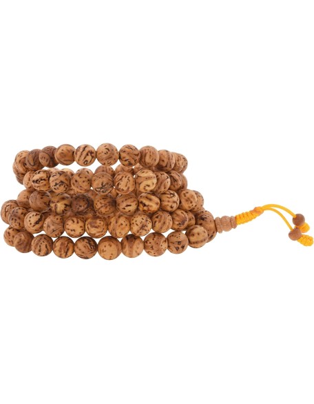 Mandala Crafts Bodhi Seed Beads Mala Beads 108 Buddhist Prayer Beads – Japa Bodhi Seeds Meditation Beads Tibetan Rosary Bodhi Mala Necklace for Men Women Yoga Meditation