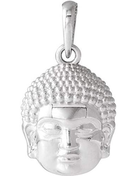 Sterling Silver 14.7x10.5 mm Meditation Buddha Pendant Buddha Necklace or Pendant