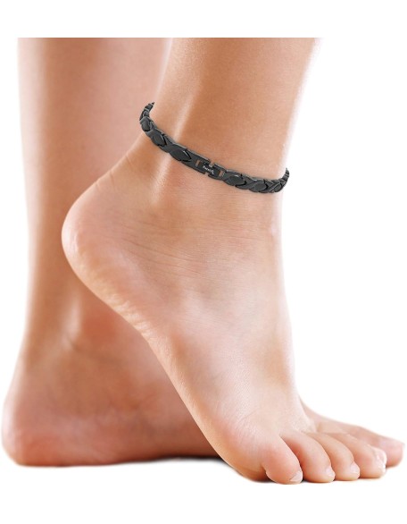 Ultra Strength Magnetic Anklet for Women - Magnetic Anklets - Titanium Ankle Bracelets for Women