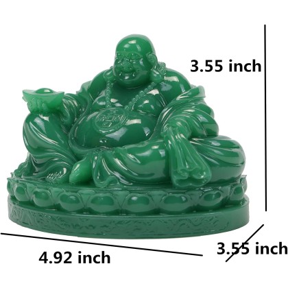 Fengshui Laughing Buddha Statue - Happy Buddha Sculptures for Good Luck Wealth and Happiness Home Decor Congratulatory Gifts