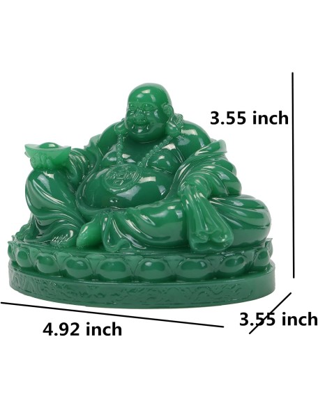 Fengshui Laughing Buddha Statue - Happy Buddha Sculptures for Good Luck Wealth and Happiness Home Decor Congratulatory Gifts