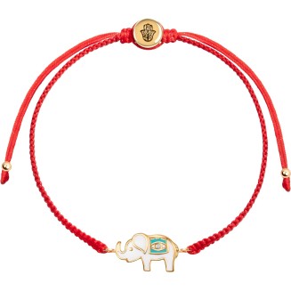 Adjustable Red String Bracelet, 18K Charm for Women, Handmade in Bali for Luck & Success, Size 6”-8”