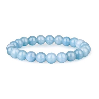 Natural Aquamarine Bracelet - Healing Stone Soothing Bracelet - Bring Positive Energy - Aquamarine Crystal Bracelet for Everlasting Joy