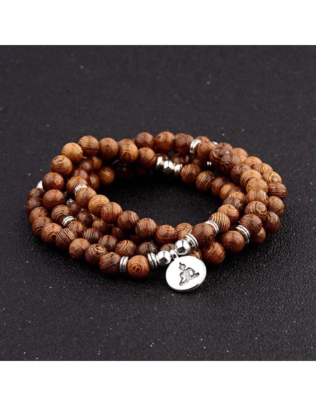 prayer beads buddhist prayer beads mala beads 1 Pc Wood Beads Charm Bracelet Men Tibetan Buddhist Mala Buddha Bracelet Yoga Rosary For Women Men Necklace-Style 2 (Color : Style 1) (Color : Style 3)