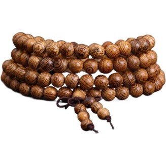 prayer beads buddhist prayer beads mala beads 1 Pc Multilayer Wood Beads Tibetan Buddha Charm Rosary Bracelet For Women Men Jewelry-OM (Color : Om) (Color : Bruin)