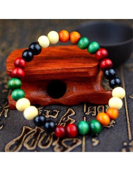 prayer beads buddhist prayer beads mala beads 1 Pc Buddhism Buddha Word Wood Beads Chakra Rosary Bracelet Man Woman Jewelry-red (Color : Red) (Color : Buddha Black)