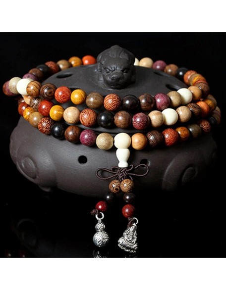 prayer beads buddhist prayer beads mala beads 1 Pc Sandalwood Tibetan Buddhist Prayer Beads Bracelets Buddha Mala Rosary Charm Bracelet Bangle Diy Jewelry-8mm 108 (Color : 6mm 108) (Color : 6mm 108)