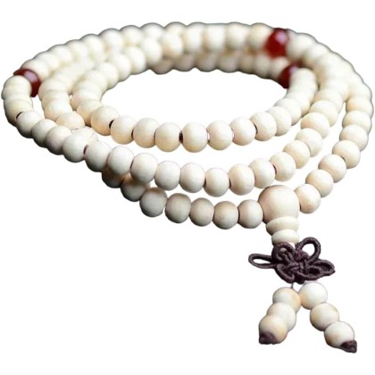 New 2024 8Mm Buddhist Natural Sandalwood Buddha Meditation Wood Prayer Bead Mala Bracelet Women Men 108 Beads Bangles Hanging Decoration Fashion Accessories Creative Gift