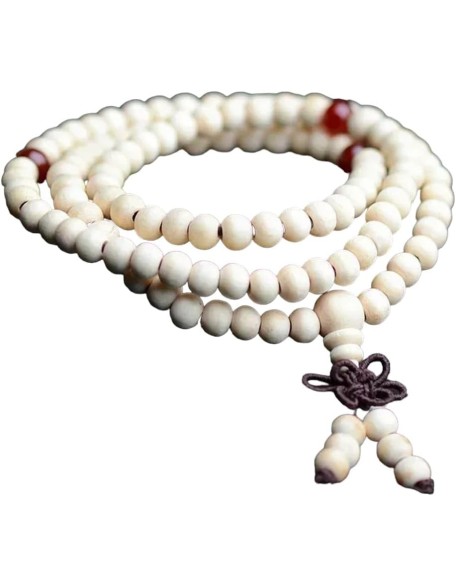 New 2024 8Mm Buddhist Natural Sandalwood Buddha Meditation Wood Prayer Bead Mala Bracelet Women Men 108 Beads Bangles Hanging Decoration Fashion Accessories Creative Gift