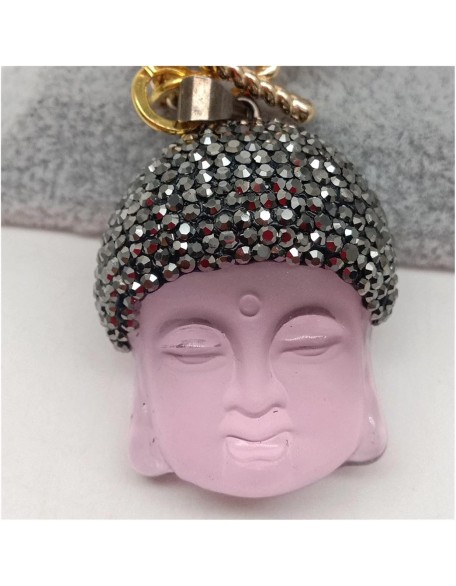 Women's Necklaces Freshwater White Pearl Keshi Pearl Necklace Quartz Pave Buddha Pendant Necklace Fashion accessories