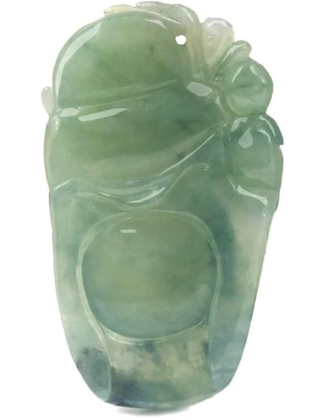 Jade Necklaces for Women Men, Natural Laughing Buddha Jade Pendant Jewelry Grade A Certified