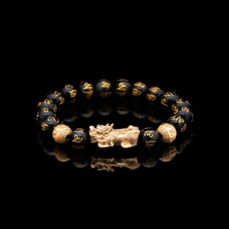 Feng Shui Pixiu Black Obsidian Wealth Bracelet - Attract Wealth