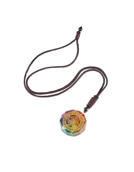 Chakra Orgonite Necklace - Balances Orgone Energy & EMF Protection