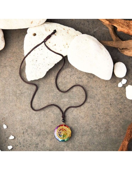 Chakra Orgonite Necklace - Balances Orgone Energy & EMF Protection