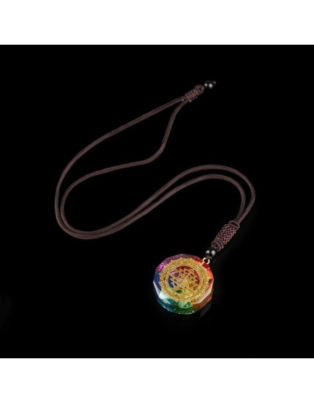 Chakra Orgonite Necklace - Balances Orgone Energy & EMF Protection