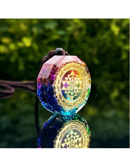 Chakra Orgonite Necklace - Balances Orgone Energy & EMF Protection