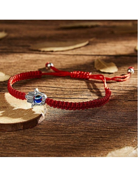 Hamsa Hand Red String Bracelet - Evil Eye Protection