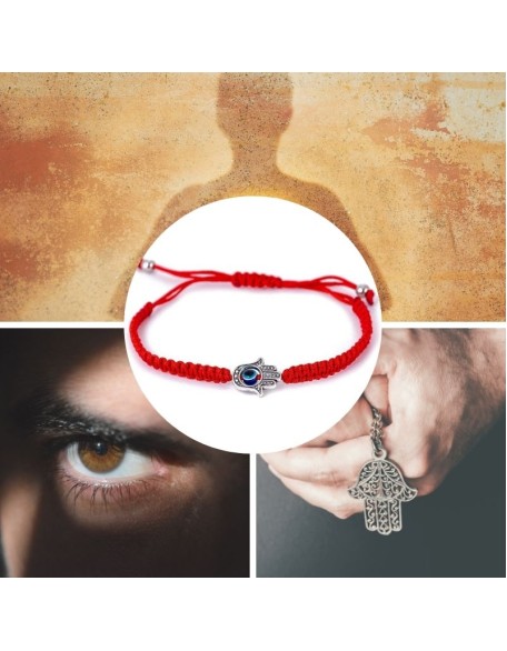 Hamsa Hand Red String Bracelet - Evil Eye Protection