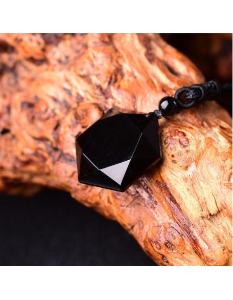 Black Obsidian Talisman - Necklace for Protection