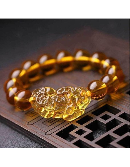 Citrine Pixiu Bracelet - Attract Wealth