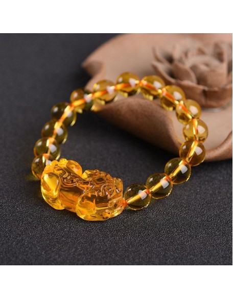 Citrine Pixiu Bracelet - Attract Wealth