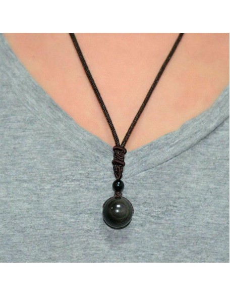 Rainbow Obsidian Necklace - Eye of Truth