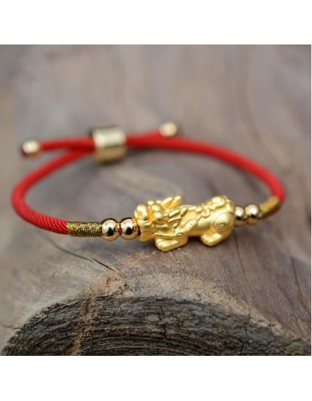 Feng Shui Red String Pixiu Bracelet