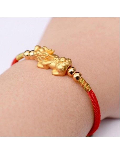 Feng Shui Red String Pixiu Bracelet