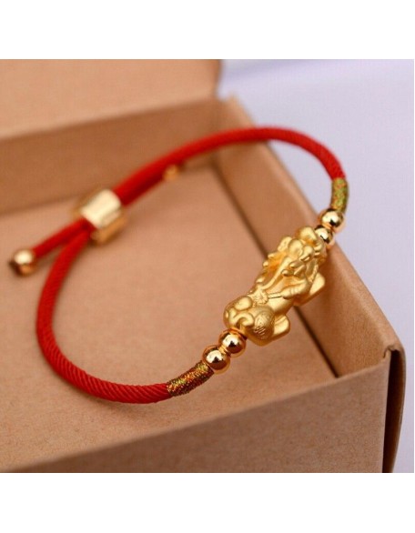 Feng Shui Red String Pixiu Bracelet