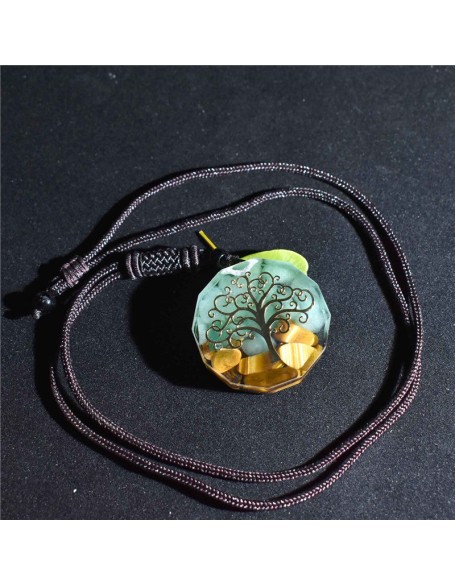 Tree of Life Orgonite Necklace - Energy Protection