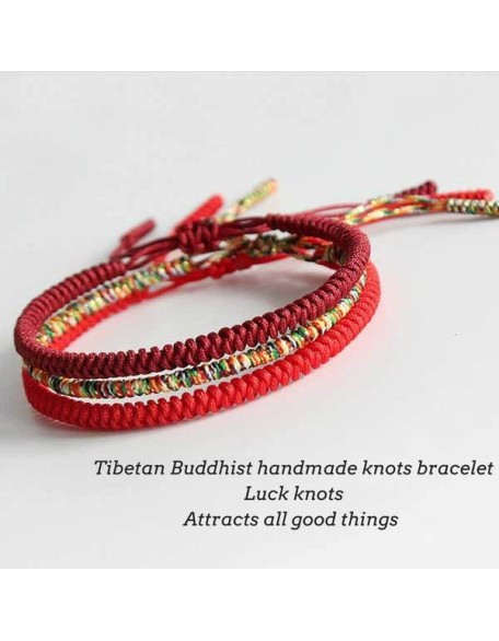 Tibetan Buddhist Knot Lucky Rope Bracelet