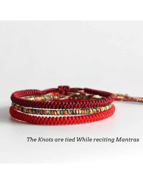 Tibetan Buddhist Knot Lucky Rope Bracelet