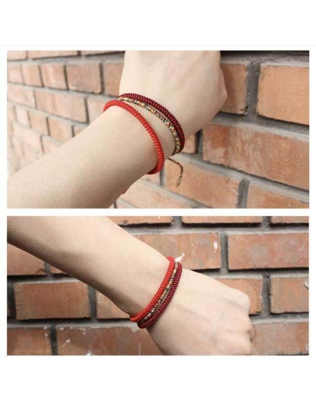 Tibetan Buddhist Knot Lucky Rope Bracelet