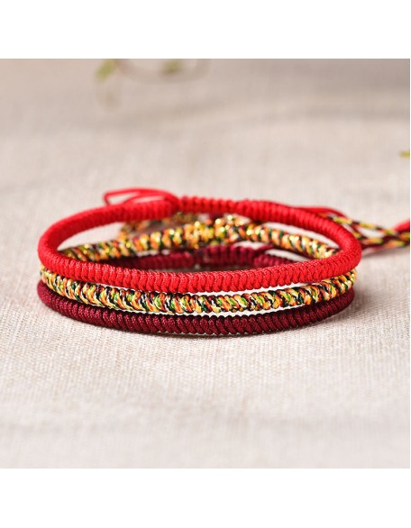 Tibetan Buddhist Knot Lucky Rope Bracelet