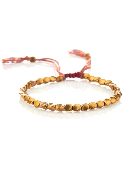 Tibetan Copper Beads Bracelet Handmade - For Healing, Strength & Protection