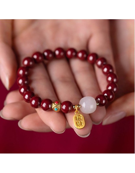 Red Cinnabar Good Fortune Bracelet