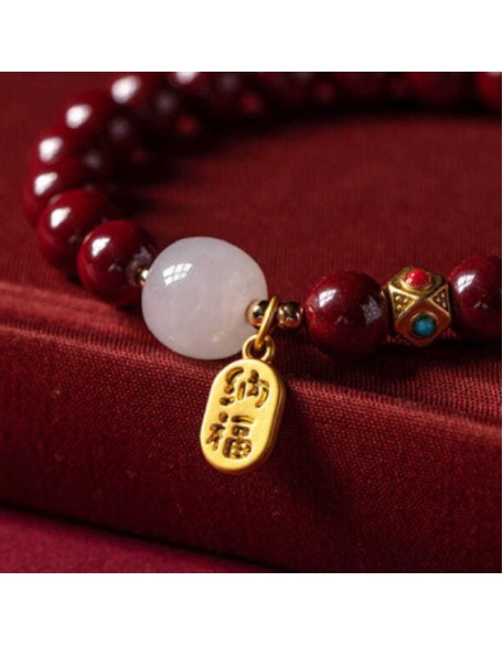 Red Cinnabar Good Fortune Bracelet