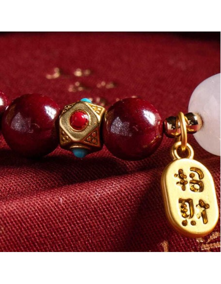 Red Cinnabar Good Fortune Bracelet