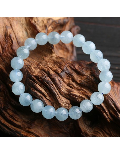 Blue Aquamarine Calming Bracelet - Grounding & Soothing