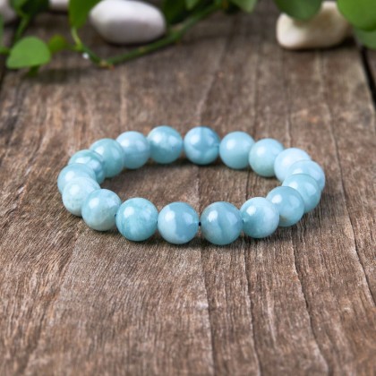 Blue Aquamarine Calming Bracelet - Grounding & Soothing