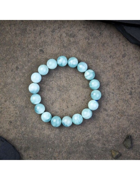 Blue Aquamarine Calming Bracelet - Grounding & Soothing