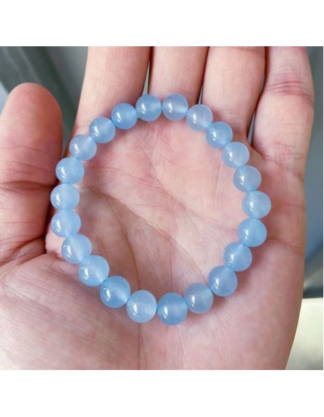 Blue Aquamarine Calming Bracelet - Grounding & Soothing