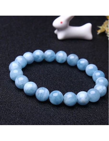 Blue Aquamarine Calming Bracelet - Grounding & Soothing