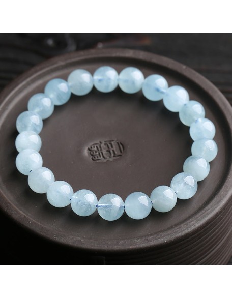 Blue Aquamarine Calming Bracelet - Grounding & Soothing