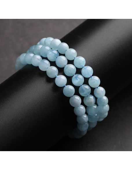 Blue Aquamarine Calming Bracelet - Grounding & Soothing