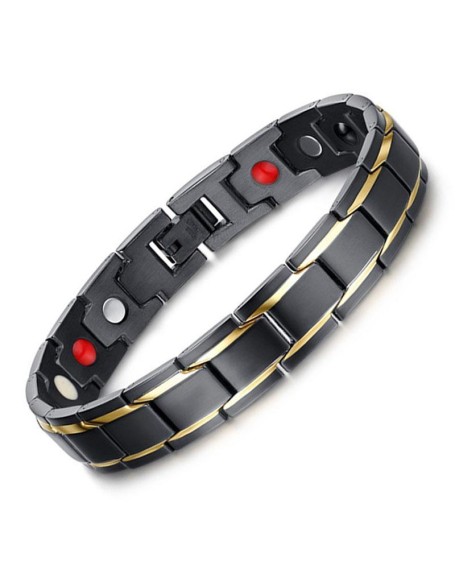 Magnetic Therapy Bracelets - Black, Silver, Gold