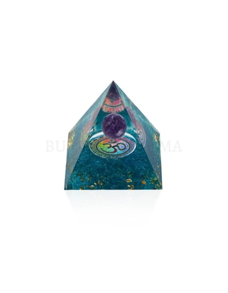 Amethyst Orgonite Pyramid - Orgone Energy Generator