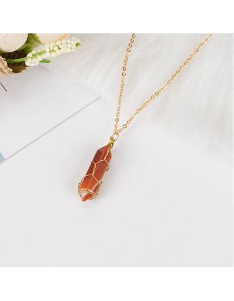 Carnelian Necklace - Boost Vitality, Creativity, Self-Confidence