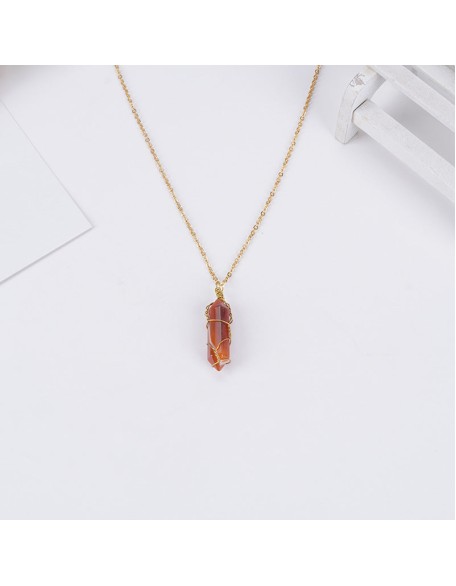 Carnelian Necklace - Boost Vitality, Creativity, Self-Confidence