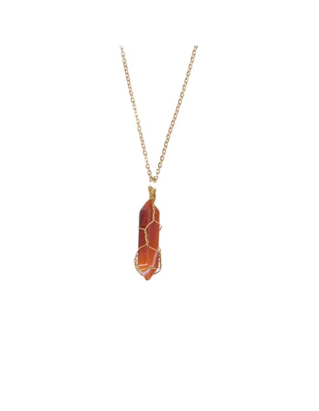 Carnelian Necklace - Boost Vitality, Creativity, Self-Confidence